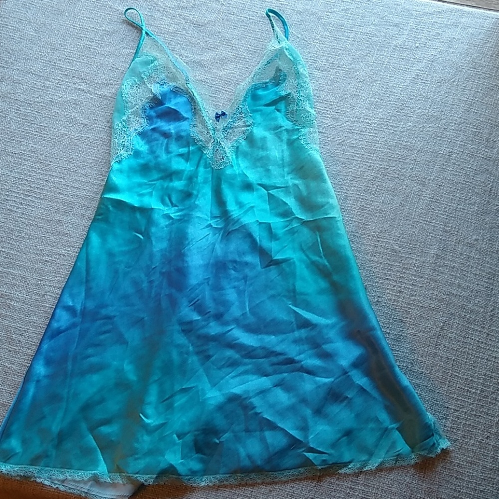 Satin and lace slip
